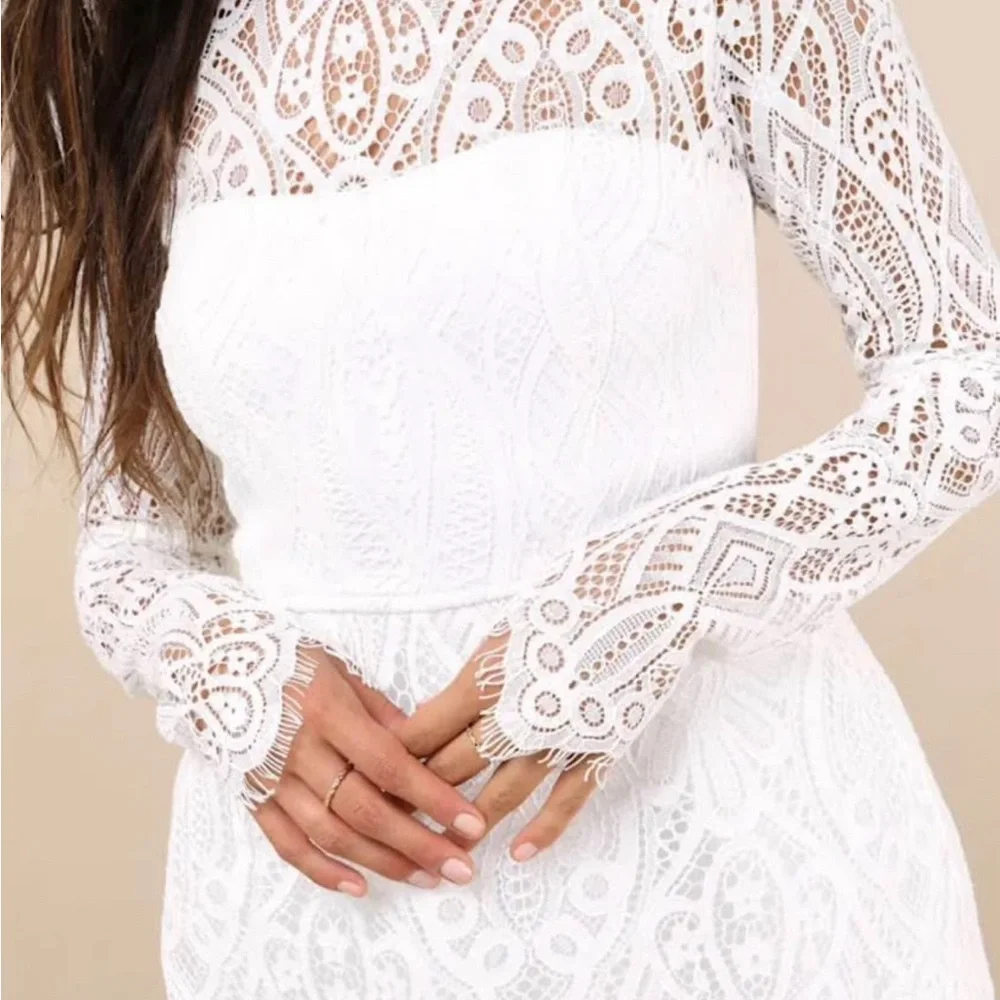 Lulus White Mini Dress - Picture 1 of 5